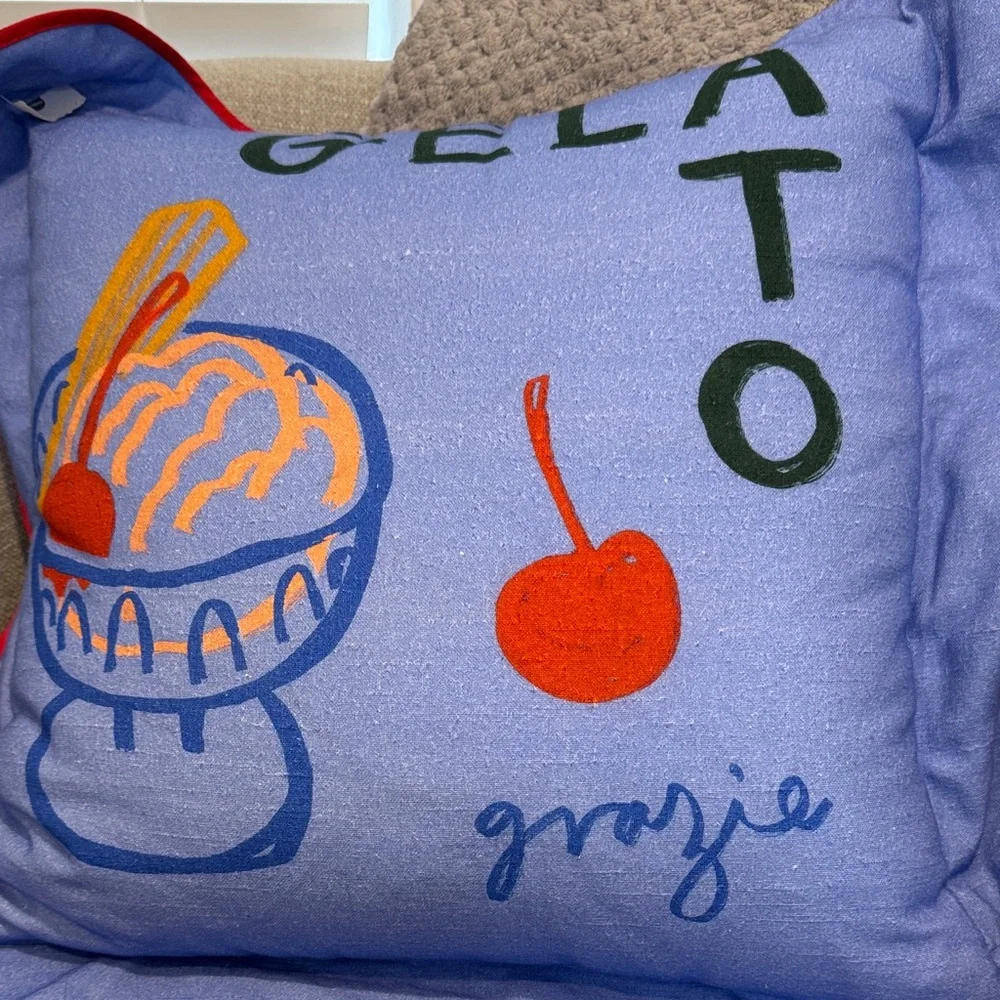 Anthropologie Gelato Decorative Pillow 21x21